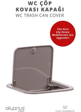 ‎okyanus Home Ocean Home Mink Square Spare Trash Can Cover  - Image 2