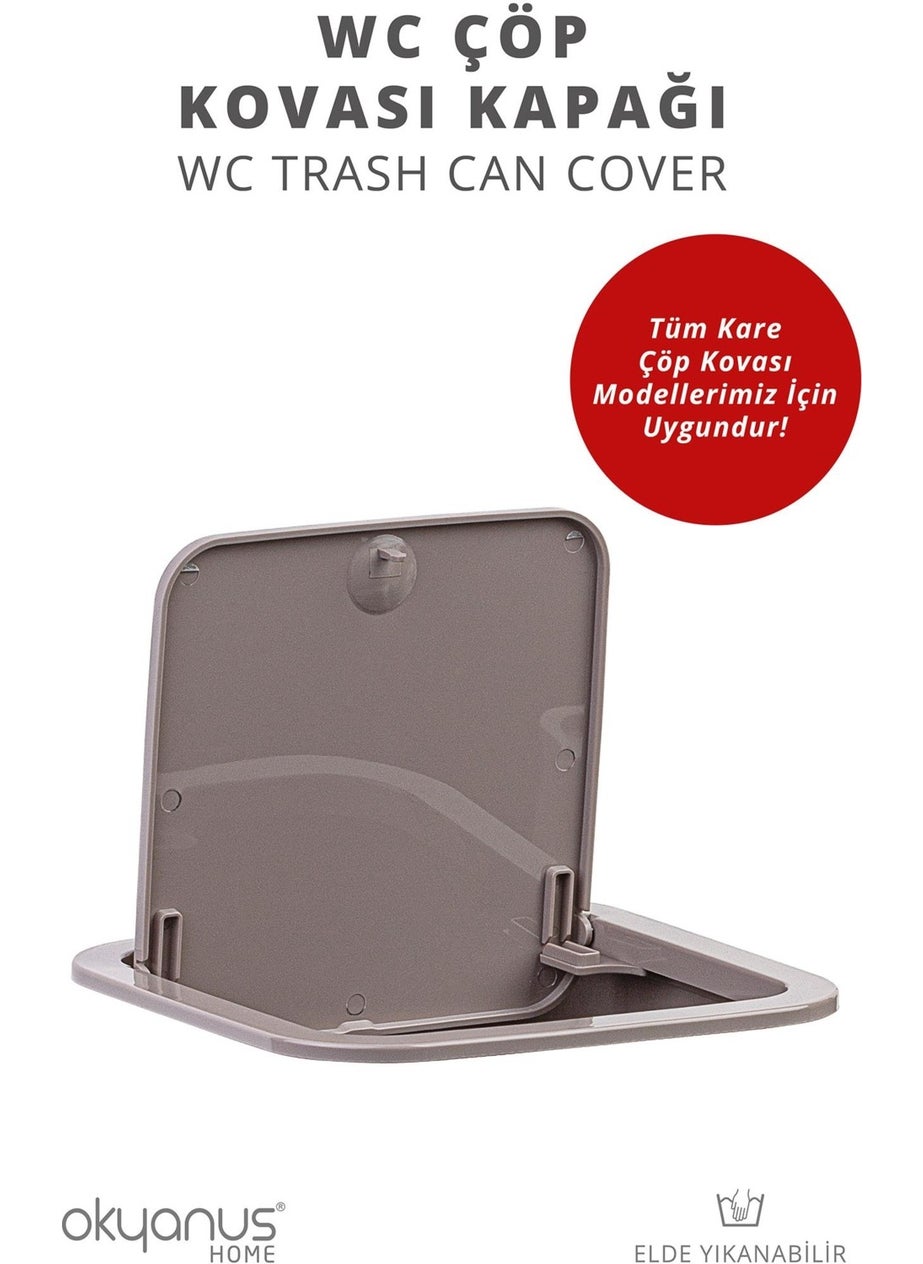 ‎okyanus Home - Ocean Home Mink Square Spare Trash Can Cover - Image 1