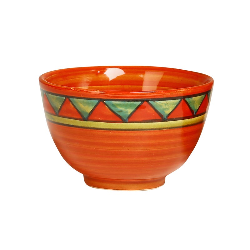 Caffeine Ceramic Handmade Rustic Brown Dessert Bowl (Set of 2, 150 ml) - Image 2