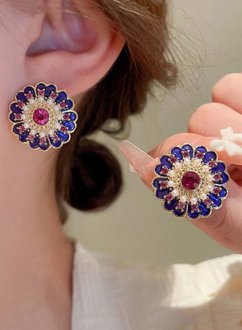 إيكوال حلق أذن نسائي بتصميم أنيق وعالي الجودة مرصع بالزركون - Image 1