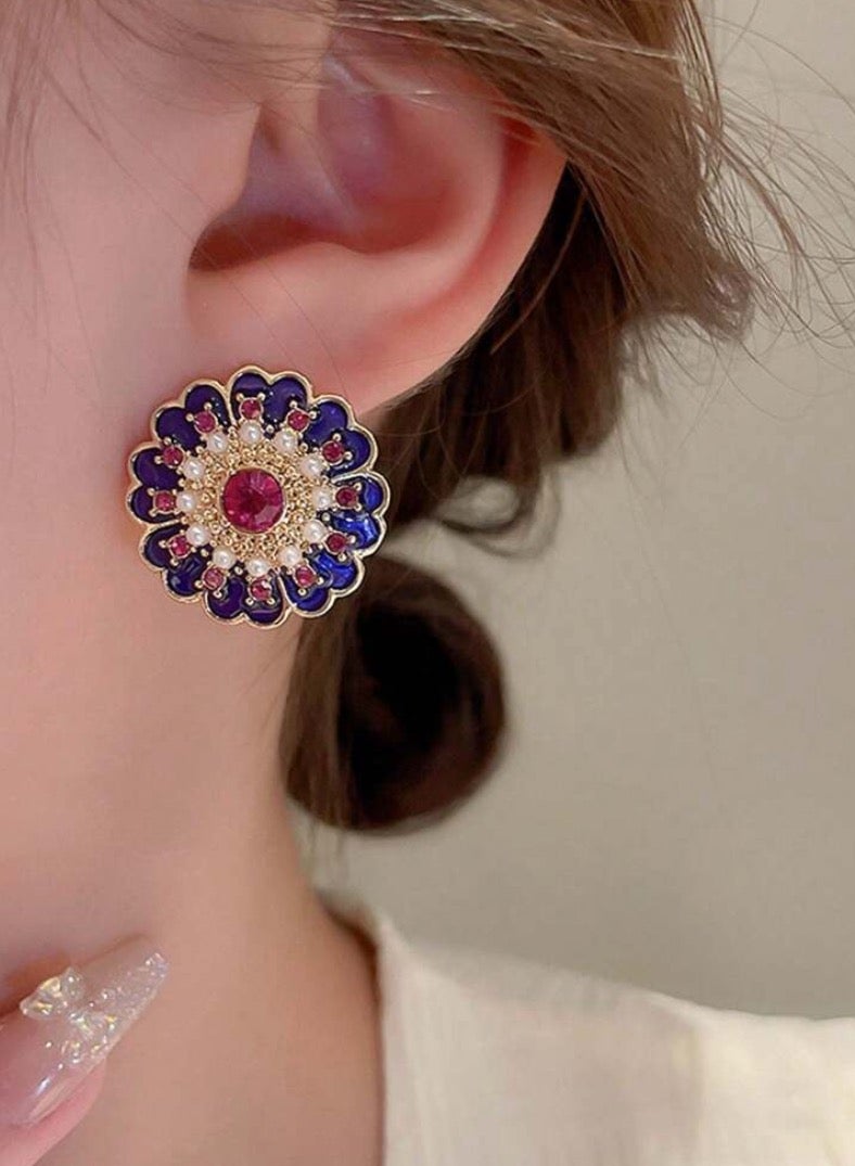 إيكوال حلق أذن نسائي بتصميم أنيق وعالي الجودة مرصع بالزركون - Image 2