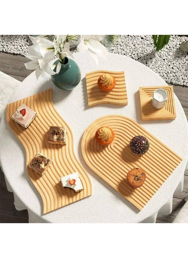 Wooden serving tray that lasts longer Made of high quality beech wood Sleek and modern design to add a touch of luxury to your table N