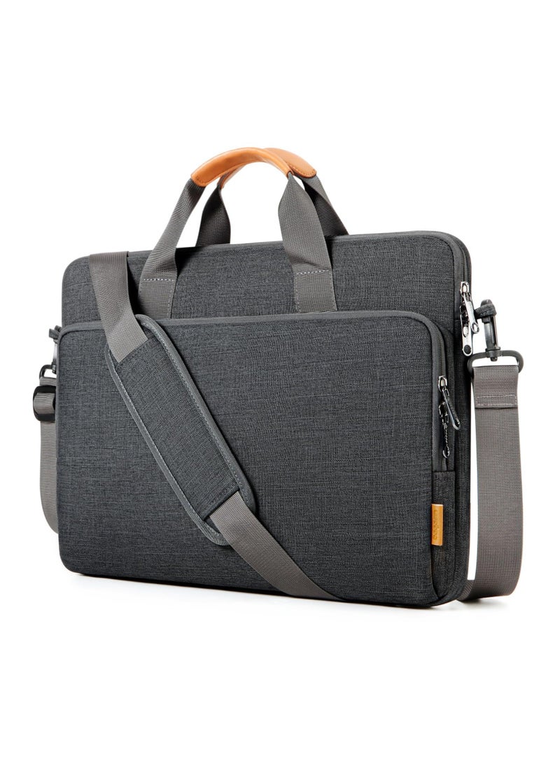 XICEN 15.6 inch Laptop Bag, Large Capacity Business Handbag,Portable Briefcase,Laptop Sleeve,Laptop Bags,Protective Laptop Sleeve for MacBook Air 15 inch M2 A2941 2023/Pro 16 inch M4 M3 M2 M1 2024-2019, 15-15.6 inch Notebook(Grey)  - Image 4
