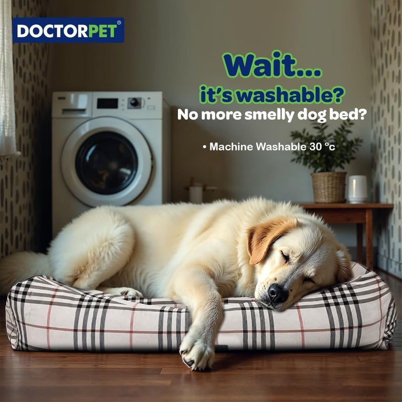 DoctorPet Doctor Pet Danish Series XLarge Rectangle Pet Bed - Image 4