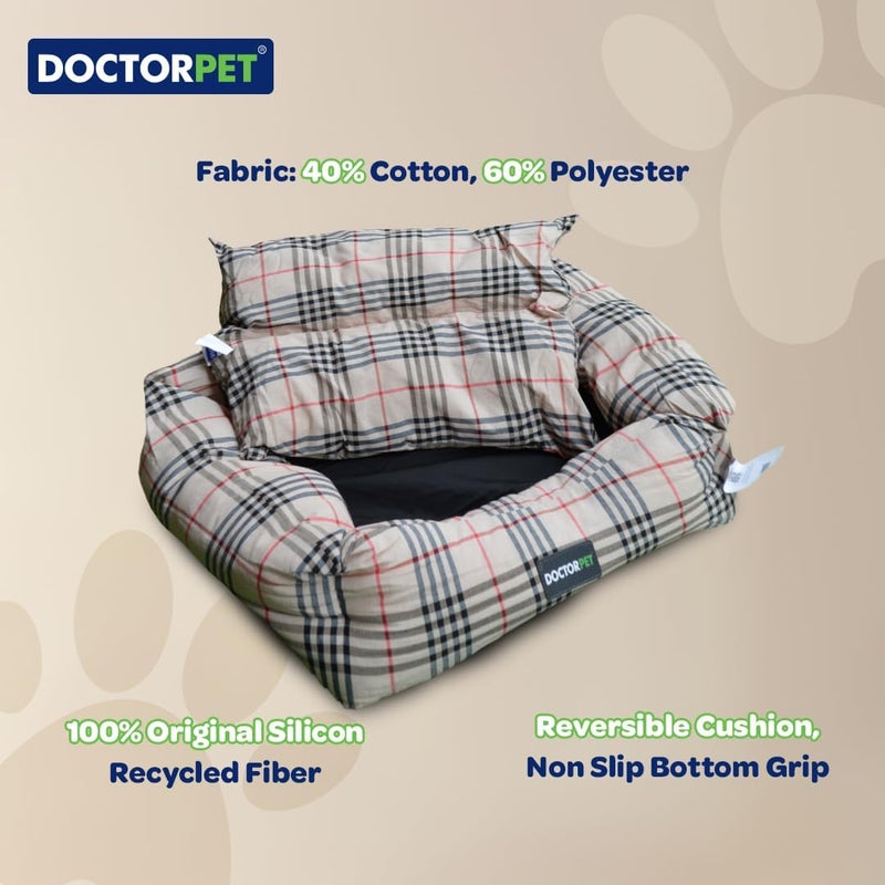 DoctorPet Doctor Pet Danish Series XLarge Rectangle Pet Bed - Image 5