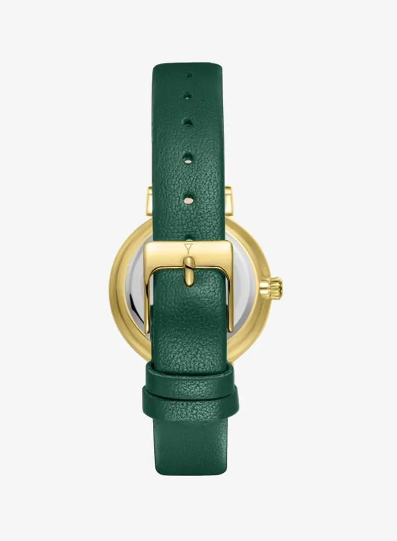 Ecstacy  Women's Leather Analog Watch E25507-GLGMG - 30mm mm for Women | Best Price UAE