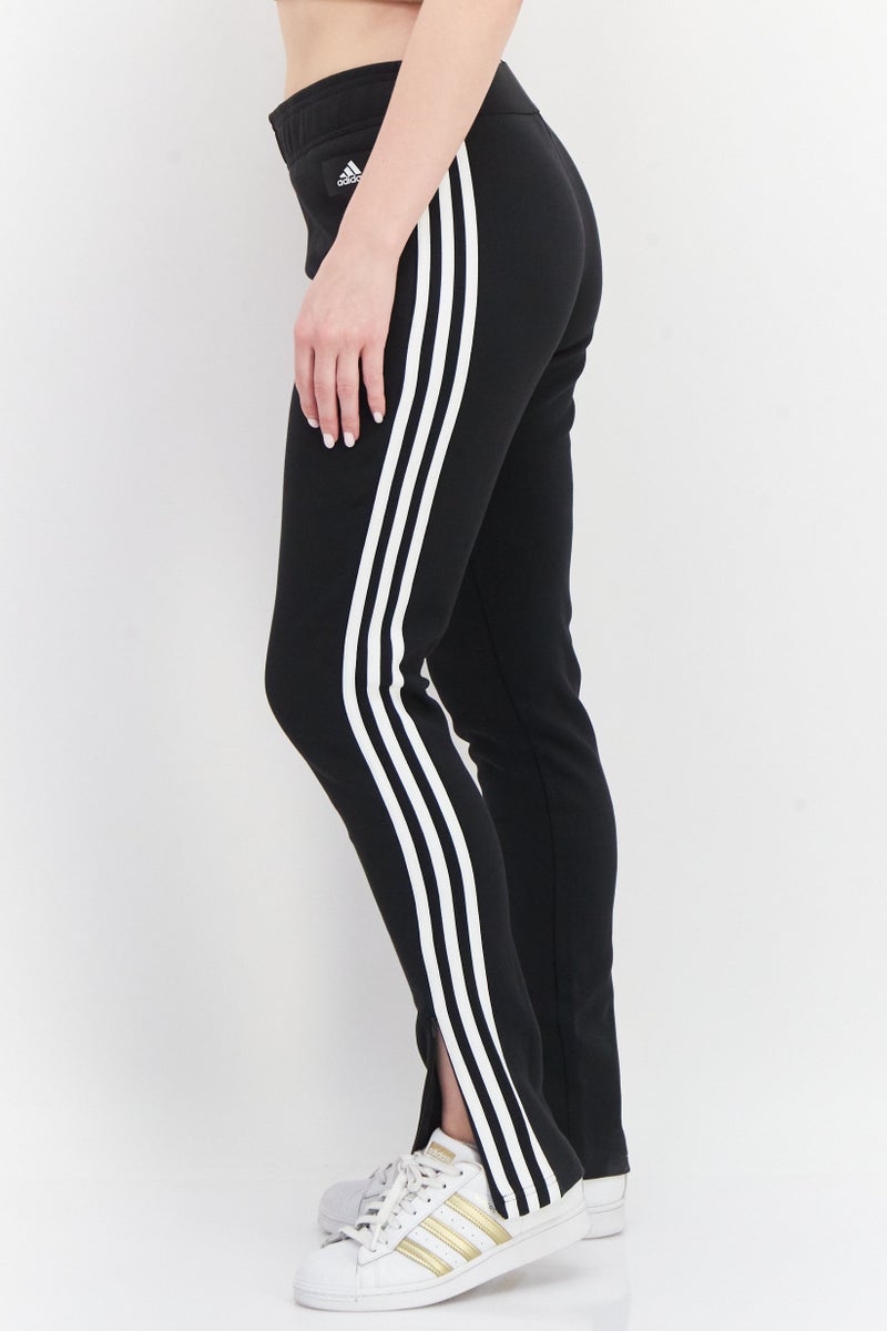 Adidas Women Sportswear Fit Training Track Pants, Black/White  - Image 4