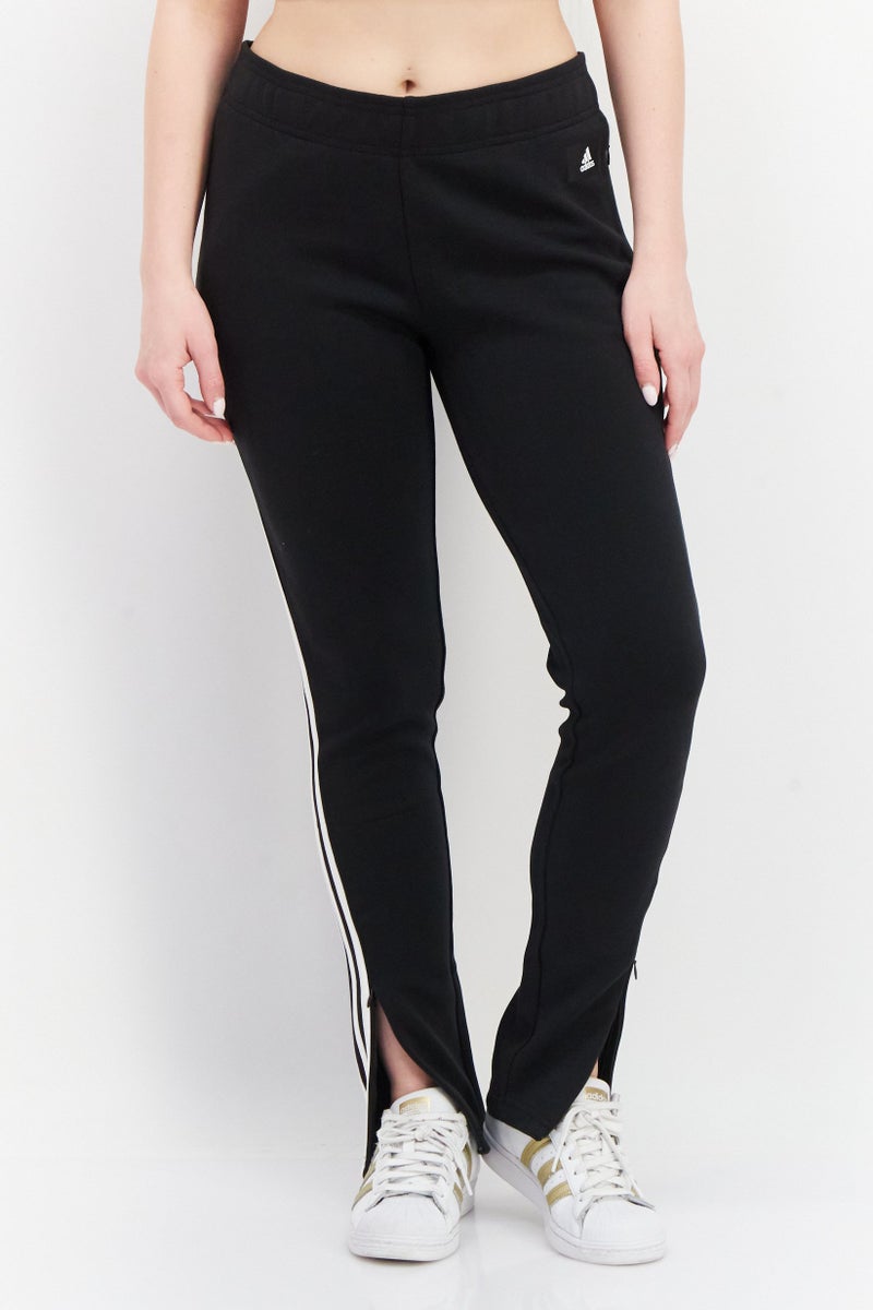 Adidas Women Sportswear Fit Training Track Pants, Black/White  - Image 1