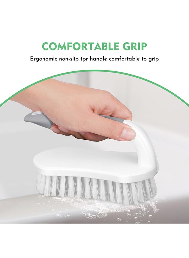 YelaJoy Scrub Brush, Heavy-Duty Scrub Brushes for Cleaning with Stiff Bristles Cleaning Brush for Shower, Bathroom, Carpet, Kitchen and Bathtub Scrubber（2PCS） - Image 2