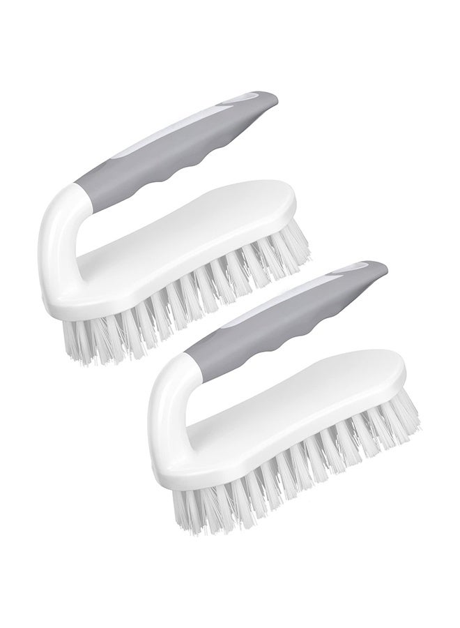 YelaJoy Scrub Brush, Heavy-Duty Scrub Brushes for Cleaning with Stiff Bristles Cleaning Brush for Shower, Bathroom, Carpet, Kitchen and Bathtub Scrubber（2PCS） - Image 1
