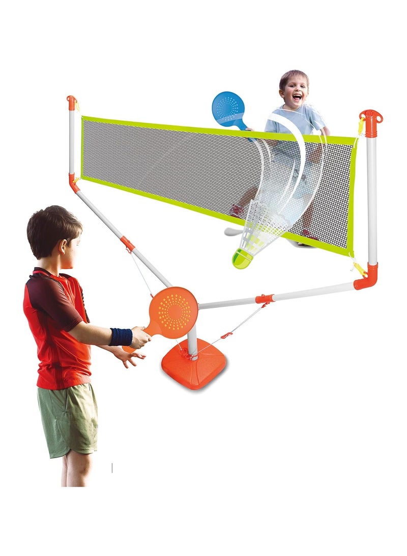 KINGSPORT Tennis Badminton Sports Set with Net Stand, 2 Rackets and 2 Balls for Indoor Outdoor Garden - Image 2