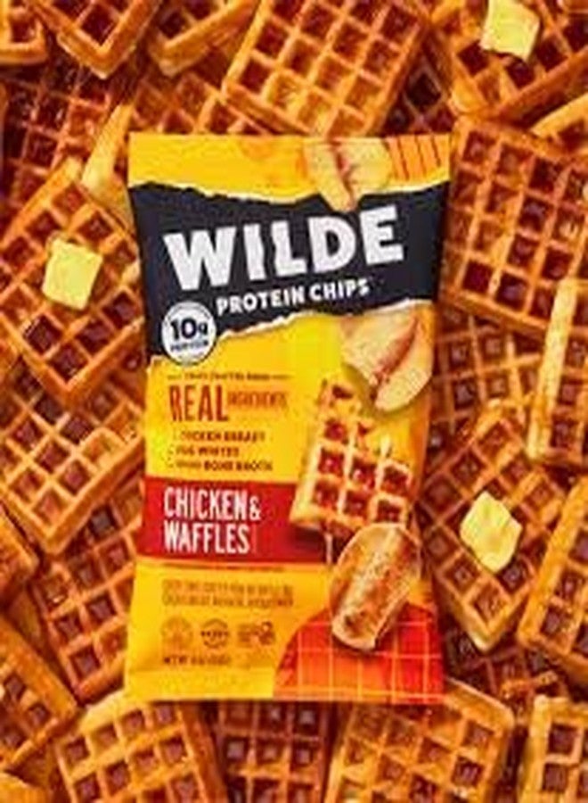 KD Chocolates Protein Chips - Chicken Waffles - 4ct 5.36OZ GLUTEN FREE chips - Image 3