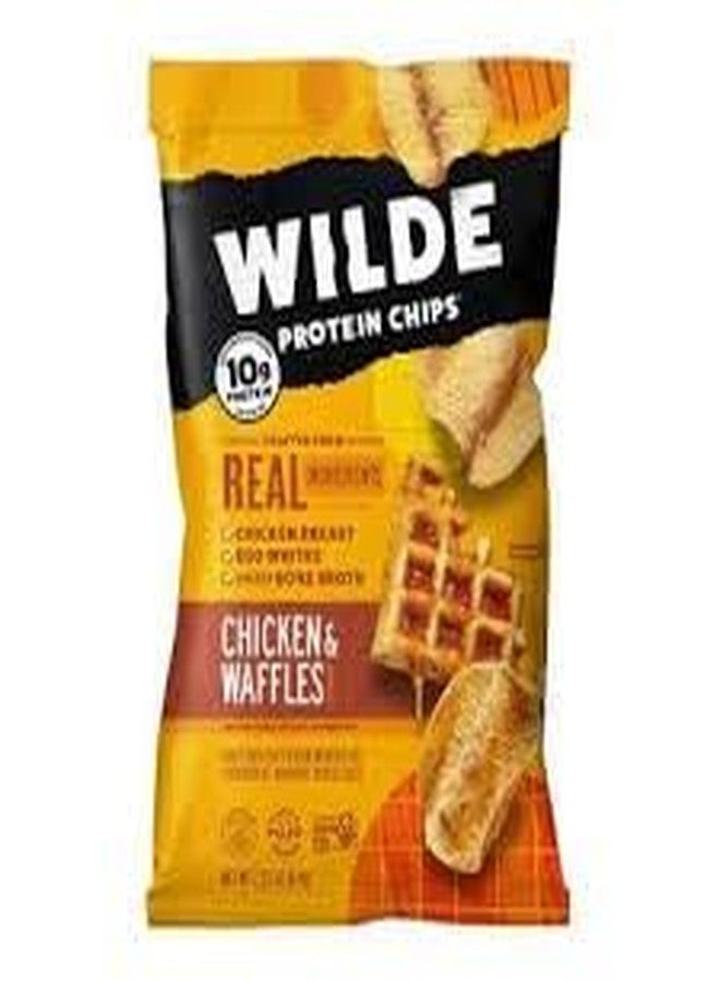 KD Chocolates Protein Chips - Chicken Waffles - 4ct 5.36OZ GLUTEN FREE chips - Image 2