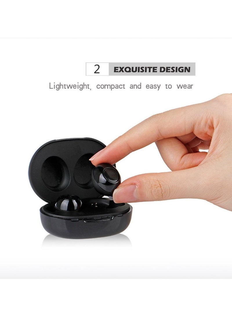Generic Rechargeable Hearing Amplifier Digital Adjustable Tone for Young Elderly Hearing Loss Sound Amplifier Voice Enhancer Hearing Aids with Charging Box  - Image 5