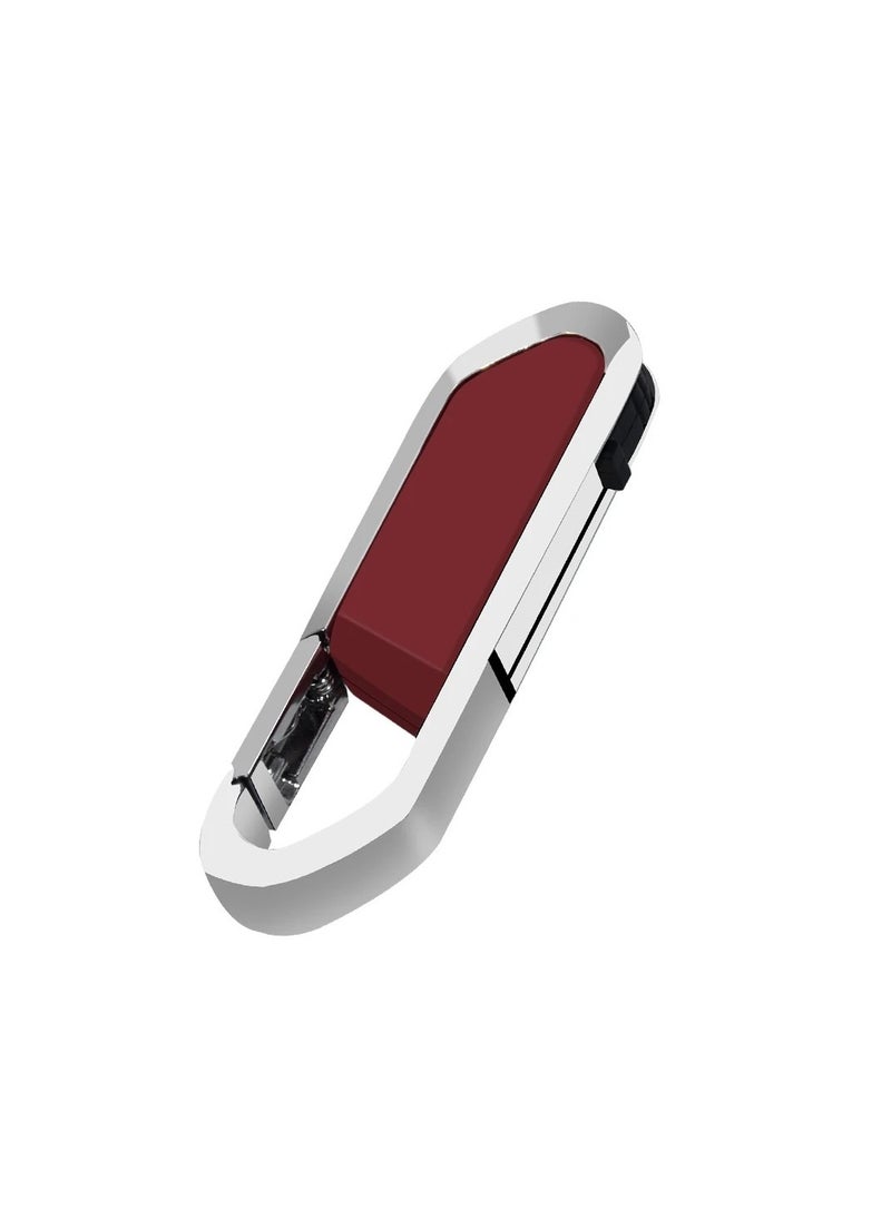 AROAQ USB Flash Drive, Portable Metal Thumb Drive with Keychain, USB 2.0 Flash Drive Memory Stick, Convenient and Fast Pen Thumb U Disk for External Data Storage, (1pc 32GB Red)  - Image 1