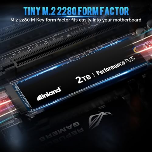 INLAND 2TB Performance Plus NVMe Internal Gaming SSD Solid State Drive Optimized for PS5 - Gen4 PCIe, M.2 2280, DRAM Cache, TLC 3D NAND Flash, Up to 7100MB/s - Image 5