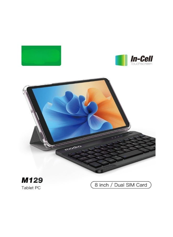 REBENUO M129 tablet 8-inch screen 8GB RAM 512GB storage space supports 5G Wi-Fi connection latest version (blue)  - Image 1