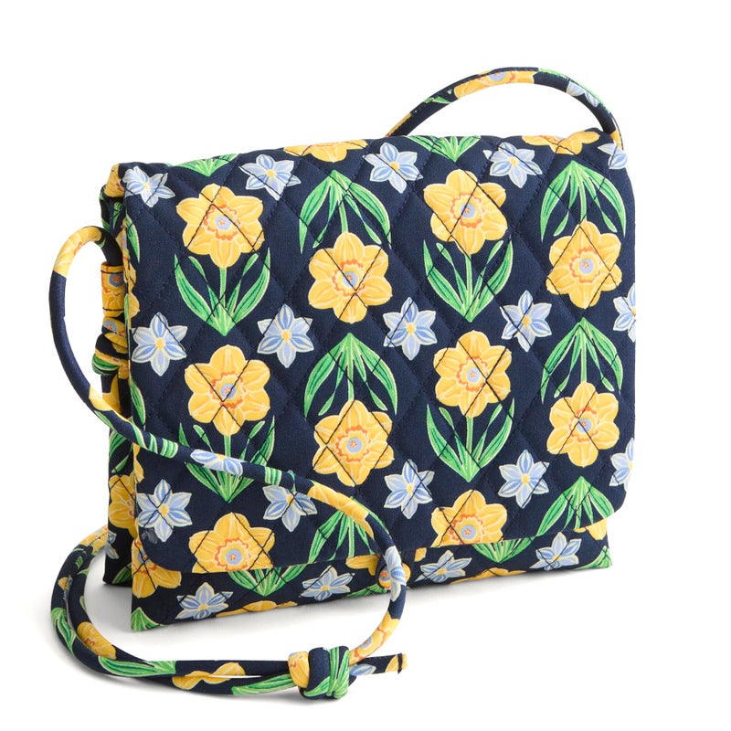 Vera Bradley Premium Cotton Baird Hipster Crossbody Bag, Daffodils, One Size - Image 1