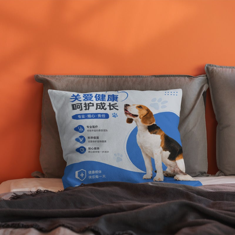 Decorative Pet Care Beagle Print Throw Pillow Cover Square Sofa Cushion Cover Home Decor - Image 5