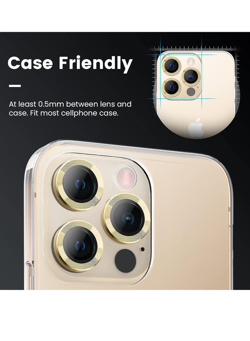 ELTRAZONE iPhone 14 Pro / iPhone 14 Pro Max Camera Lens Protector, 9H Tempered Glass Camera Cover Screen Protector Metal Individual Ring Protector for iPhone 14Pro 6.1 inch iPhone 14 ProMax 6.7 inch - Image 2