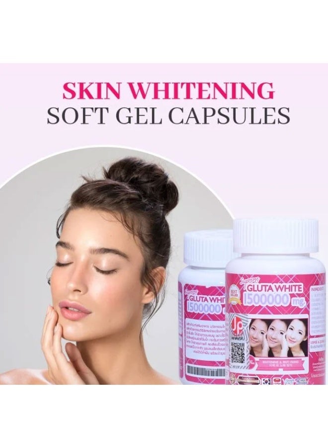 الجلوتا الأبيض أوريجينال وايت (Original White) - جلوتاثيون بتركيز 1,500,000 ملغ لتفتيح البشرة - قطعتان - Image 4