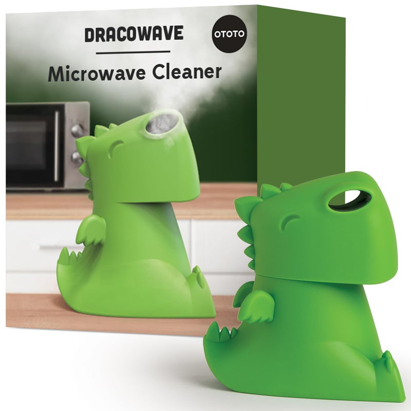 OTOTO NEW Dracowave Microwave Cleaner Dragon Microwave Steam Cleaner Cleans Grime in Minutes with Water and Vinegar Cute Kitchen Gifts Accessories Funny Kitchen Gadgets White Elephant Gifts