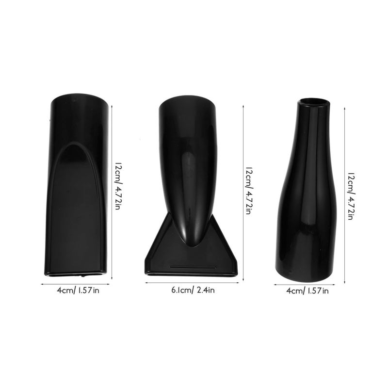 Zerodeko 3pcs Abs Hair Dryer Nozzle Attachment Set for Hair Styling Suitable for 4.2cm Hose Diameter for Salon and Home Use - Image 2