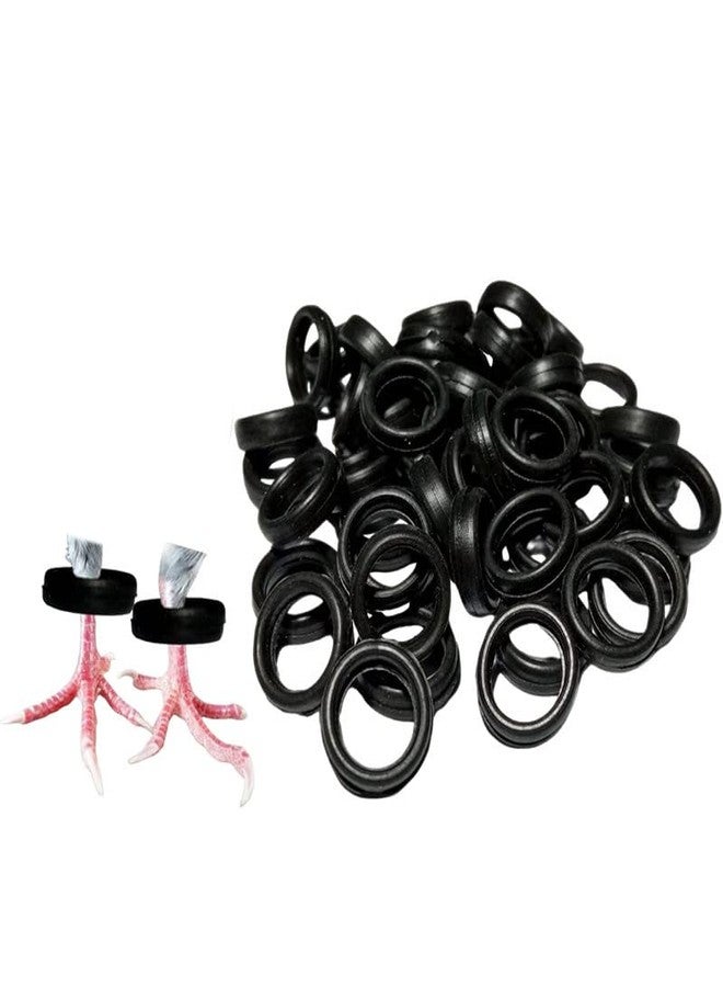 The Saini Store Pigeon Rubber Rings (Black) (Pack of 40) - Image 1