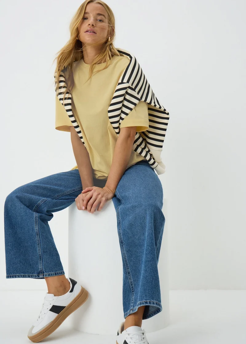 Matalan Yellow Oversized T-Shirt
