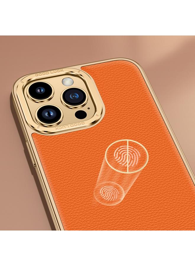 Zaboon Case For iPhone 12 Pro Litchi Texture Genuine Leather Phone Case - Image 5