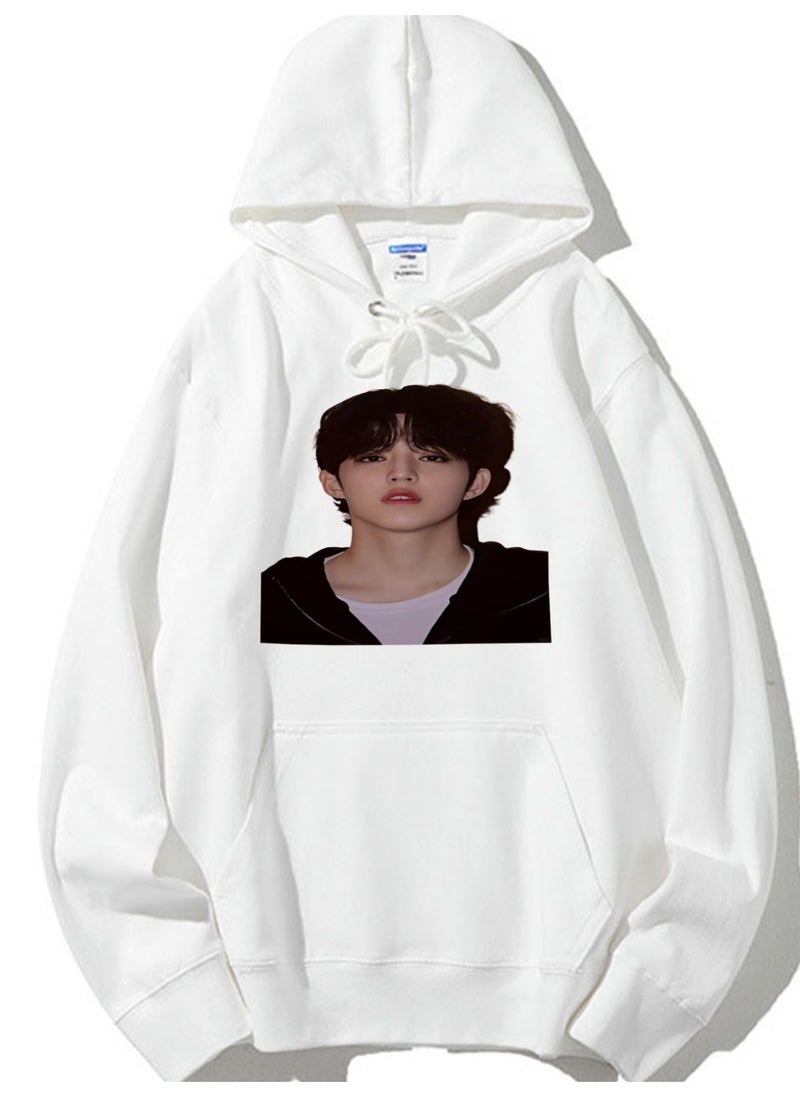 NIBEMINENT SEVENTEEN Printed Cotton Long Sleeve Hoodie 