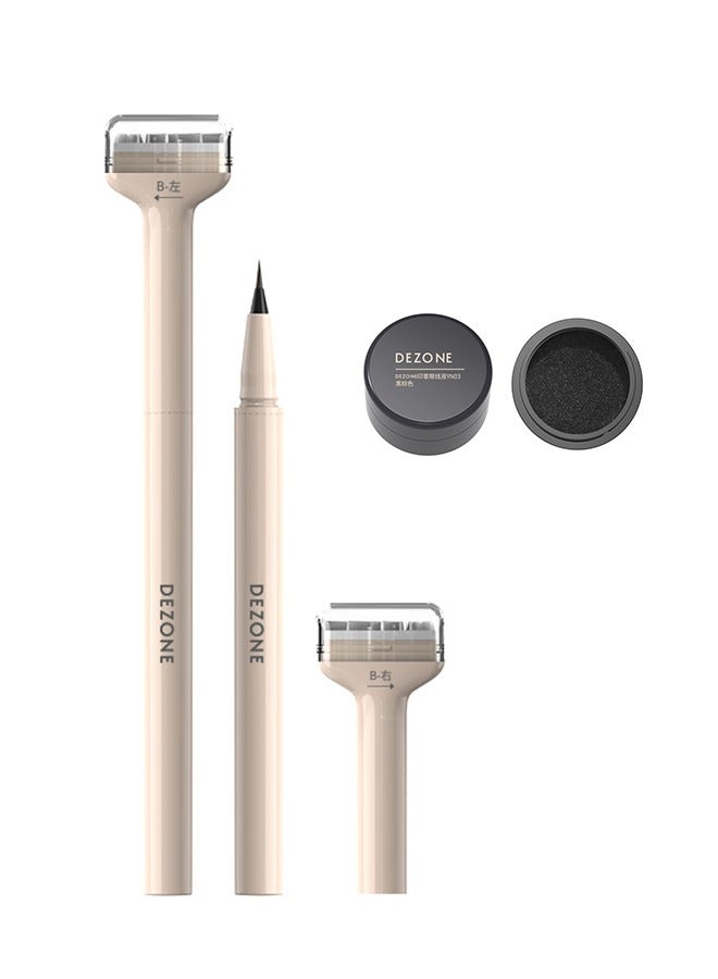 DEZONE Three-in-one eyeliner&Lower eyelash seal(with  Eyeliner Stamp Liquid) - Image 1