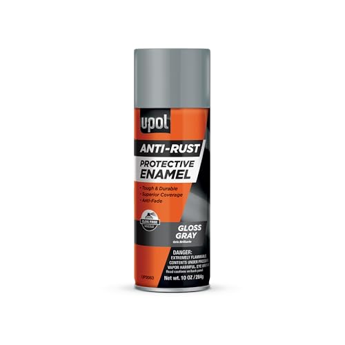 U-POL Anti Rust Protective Enamel Spray, Long-Lasting & Durable Vehicle Spray Paint With Anti-Fade Technology, Gloss Smoke Gray - Image 1