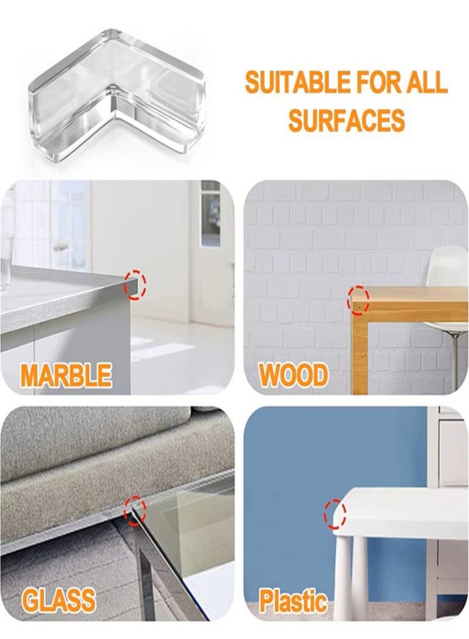 24 PCS Edge Corner Protectors, 3 Shapes Safety Edge and Corner Guards, Thick Silicone Furniture Corner Protector with Strong Adhesive Tape, Baby Proofing Corners for Furnitures Cupboard - Image 3