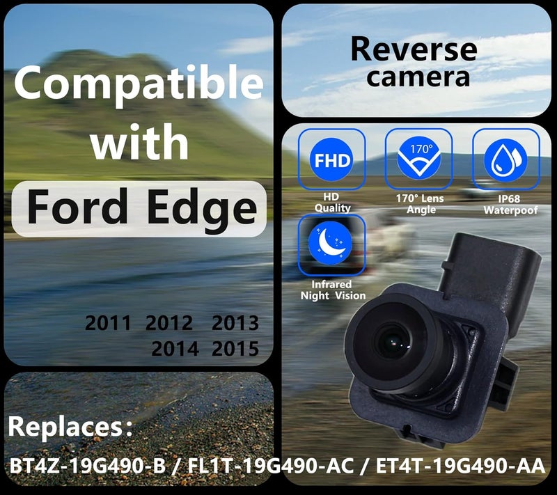 LEVANLIGHT Rear View Backup Camera for Ford Edge and Lincoln MKX (2011-2015) - Image 2