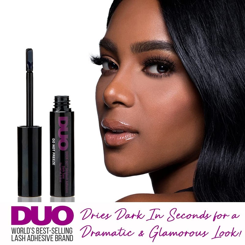 DUO Quick-Set Strip Lash Adhesive - Dark Tone, Quick-Drying, Long-Lasting, Water-Resistant Lash Glue for Strip & Individual Lashes, 0.18 oz, 1-Pack - Image 3