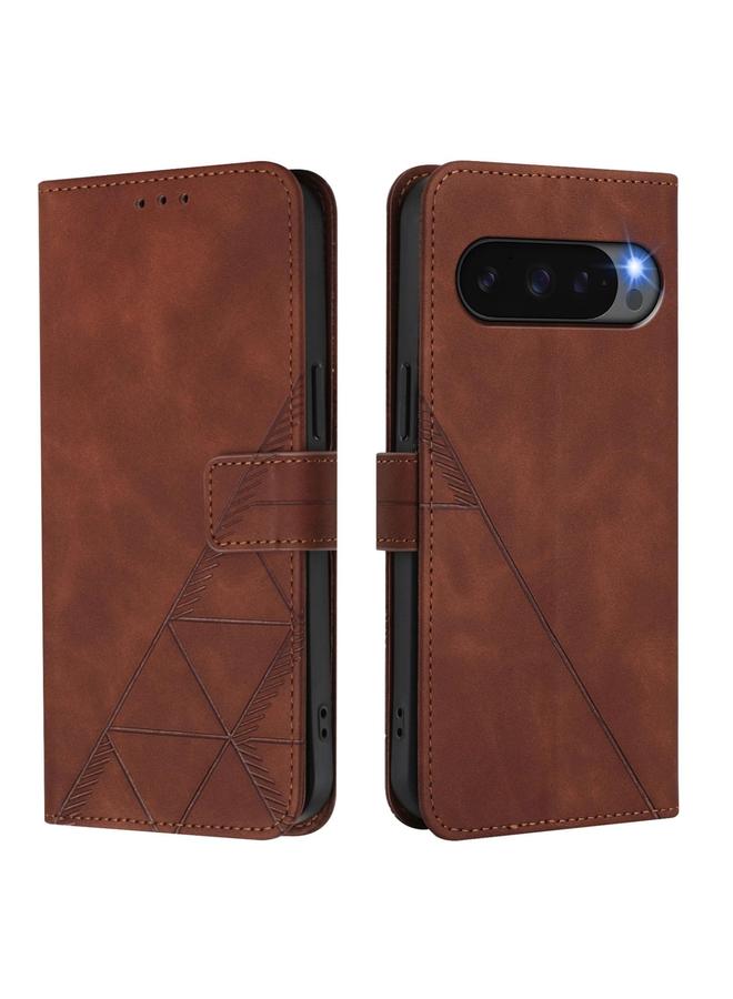 زبون جراب هاتف Google Pixel 10 Pro XL كروس بودي من الجلد المنقوش ثلاثي الأبعاد - Image 2