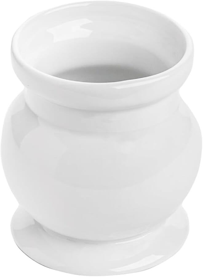 Fathy Mahmoud White porcelain Salad Dressing Jar 11.50 cm