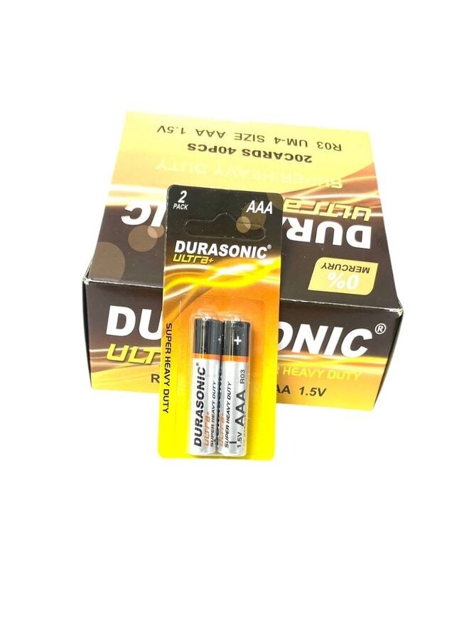 AAA Battery Pack 40 Pieces Super Heavy Duty UM-4 - Image 1