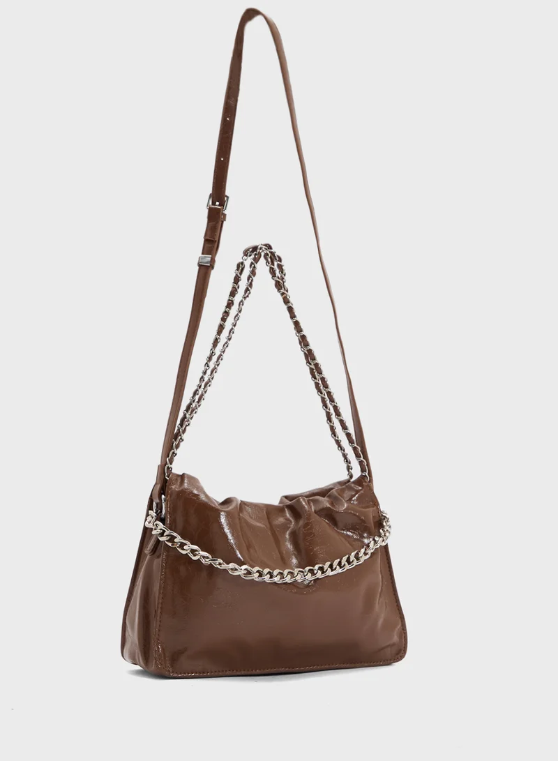 ELLA Crinkle Effect Tote Bag