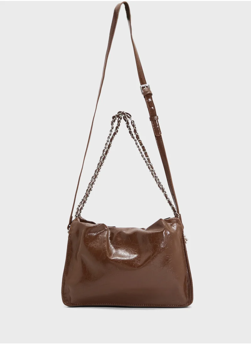 ايلا Crinkle Effect Tote Bag