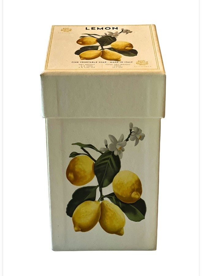 Alchimia Lemon Citron 3pc Boxed Soap Set 3 x 5.25 Oz - Image 1
