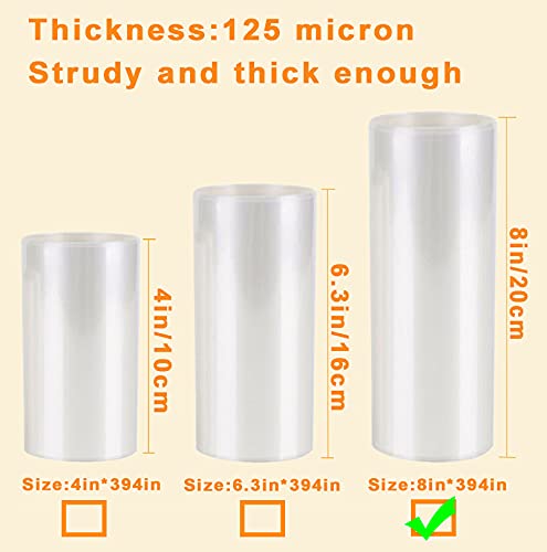 WAFJAMF Cake Collars 8 x 394 inch, Mousse Cake Acetate Sheets for Baking, Transparent Cake Rolls, Clear Cake Strips, Chocolate Mousse Surrounding Edge, Cake Decorating (8x394 inch) - Image 2