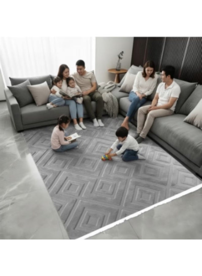 Luxury Rug (280 x 180 cm) – Custom-designed rug featuring a soft, raised texture; ideal for formal sitting areas, living rooms, and reception halls. High-quality flooring decor suitable for homes, apartments, and villas. - Image 2