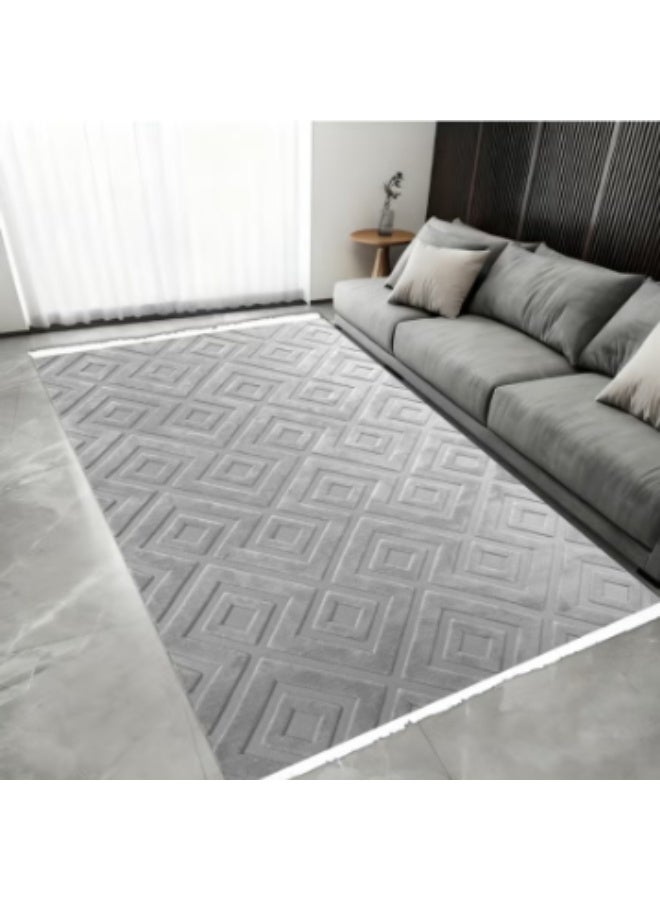 Luxury Rug (280 x 180 cm) – Custom-designed rug featuring a soft, raised texture; ideal for formal sitting areas, living rooms, and reception halls. High-quality flooring decor suitable for homes, apartments, and villas. - Image 1