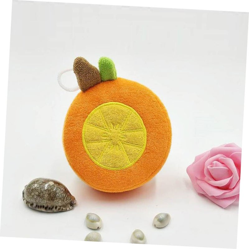 Soft Cotton Fruit Shaped Baby Bath Scrubbers Exfoliating Sponge 2 Pack for Gentle Bathing - Image 5