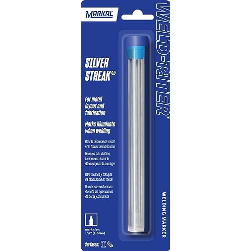 Markal 96007- Silver Streak Reflective Round Refills (6 Pk) for Markal 96006 Holder, Silver Color For Welding applications, Metal Layout & Fabrication Work - Image 5