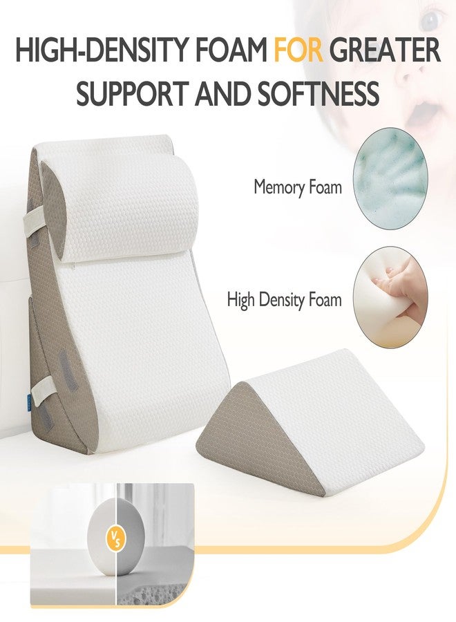BDEUS 4-PCS Orthopedic Bed Wedge Pillow Set for Post-Surgery Recovery & Pain Relief - Adjustable Foam Support Pillows for Back, Leg, Neck & Shoulder Pain. Triangle Body Wedges for Sleeping, Sitting Up - Image 4