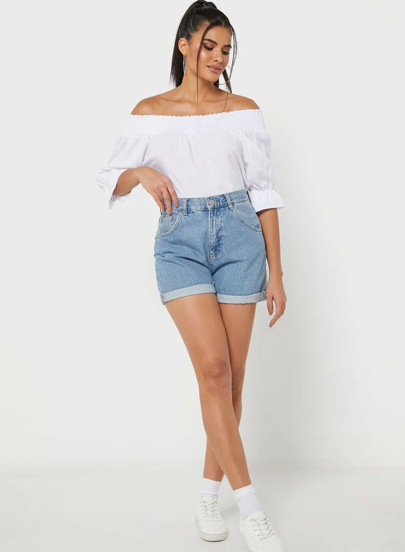 Ginger Off Shoulder Solid Top