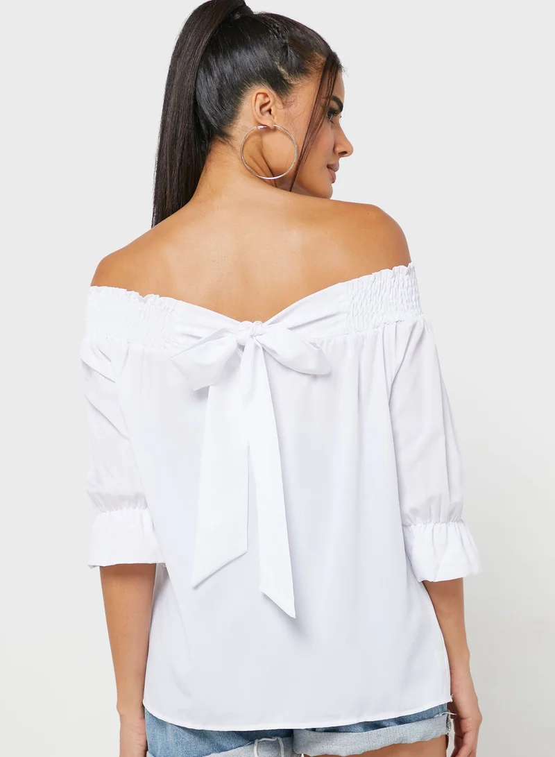 Ginger Off Shoulder Solid Top